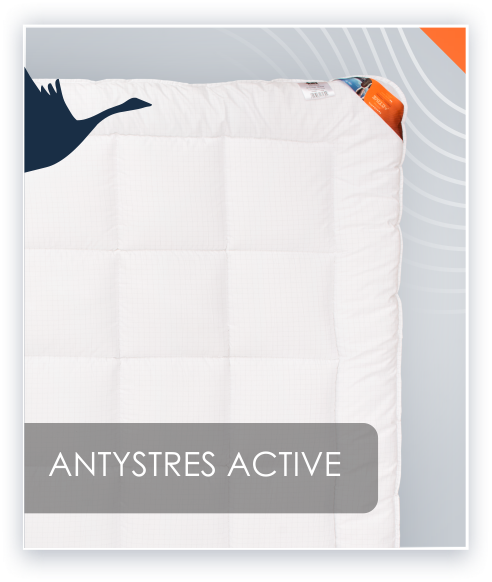 Biała kołdra antyalergiczna ANTYSTRES Active 155x200