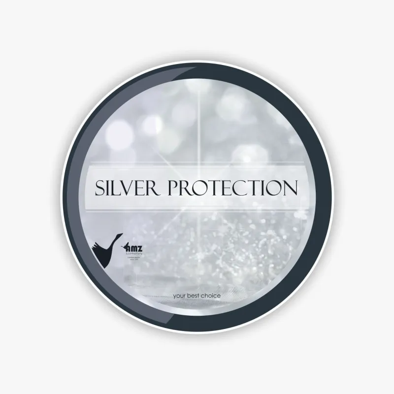 Detal tkaniny Silver Protection w kołdrze BATYST AMZ