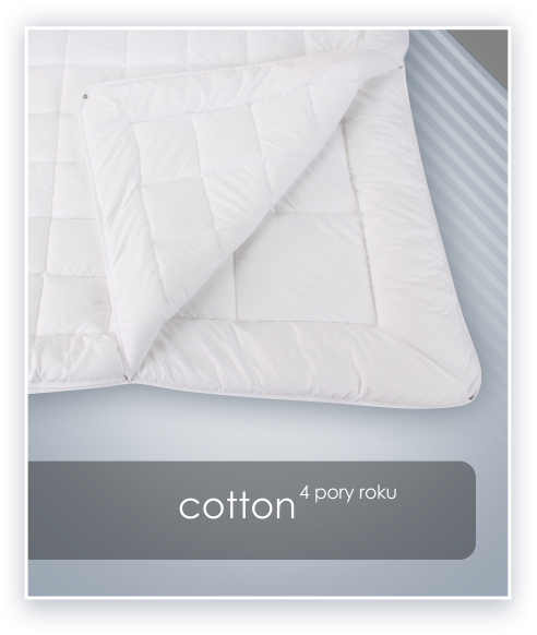 Kołdra antyalergiczna COTTON AMZ 155x200 z bawełnianym poszyciem