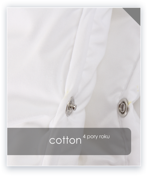 Biała kołdra COTTON 155x200 z syntetycznym wypełnieniem DreamFill