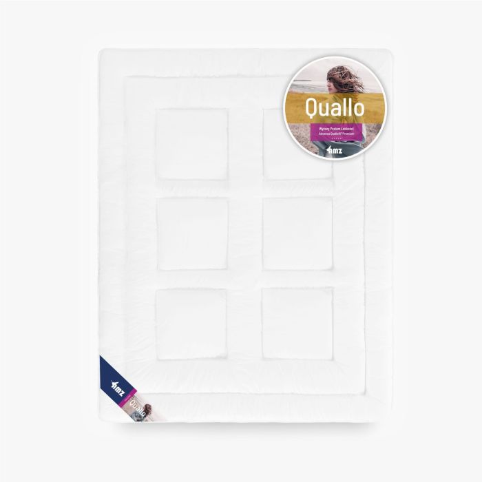 Kołdra QUALLO 155x200 AMZ – biała kołdra z bawełnianym poszyciem