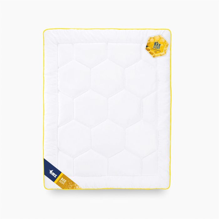 Biała kołdra BEE SOFT 155x200 z satynowym poszyciem bawełnianym