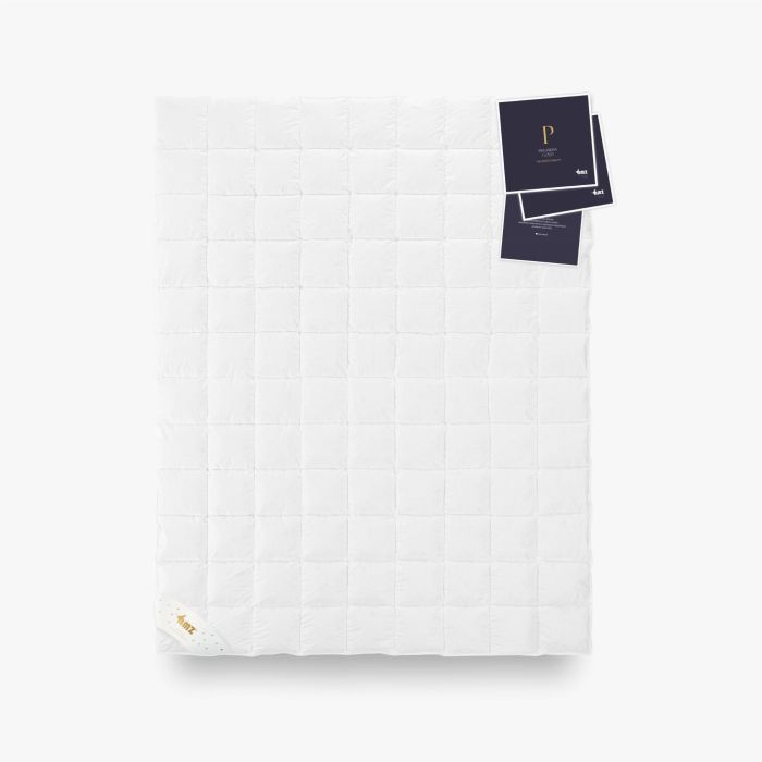 PREMIUM 200x220 kołdra z czystym puchem gęsim i bawełnianym batystem