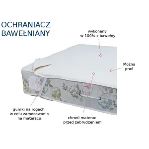 Ochraniacz bawełniany na materac