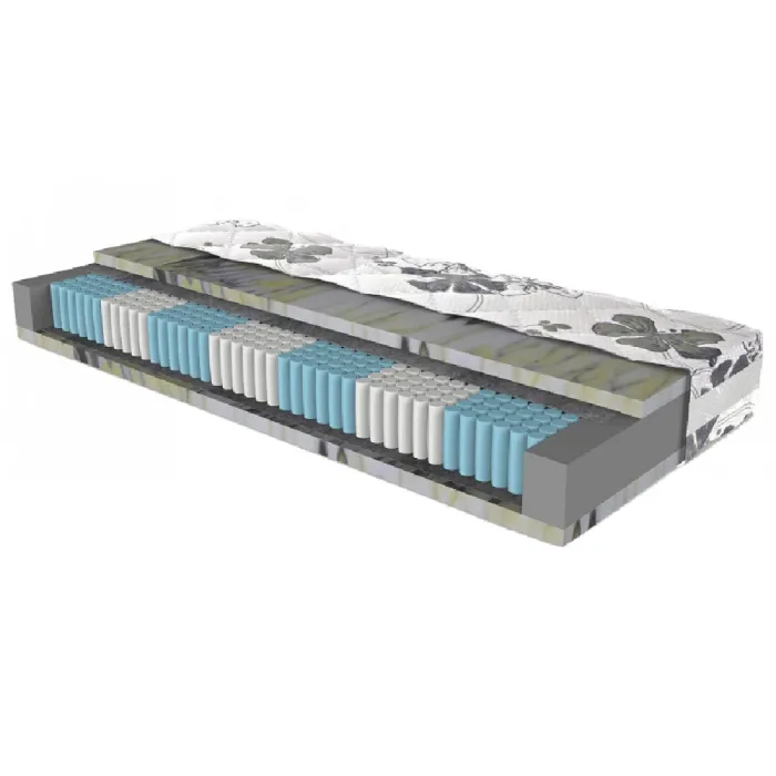 Materac kieszeniowy Tiger Multi H3 Merita z widocznym wkładem sprężyn Multipocket