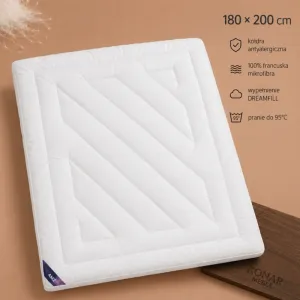MIKROFIBRA kołdra antyalergiczna 180x200 AMZ z wypełnieniem DreamFill