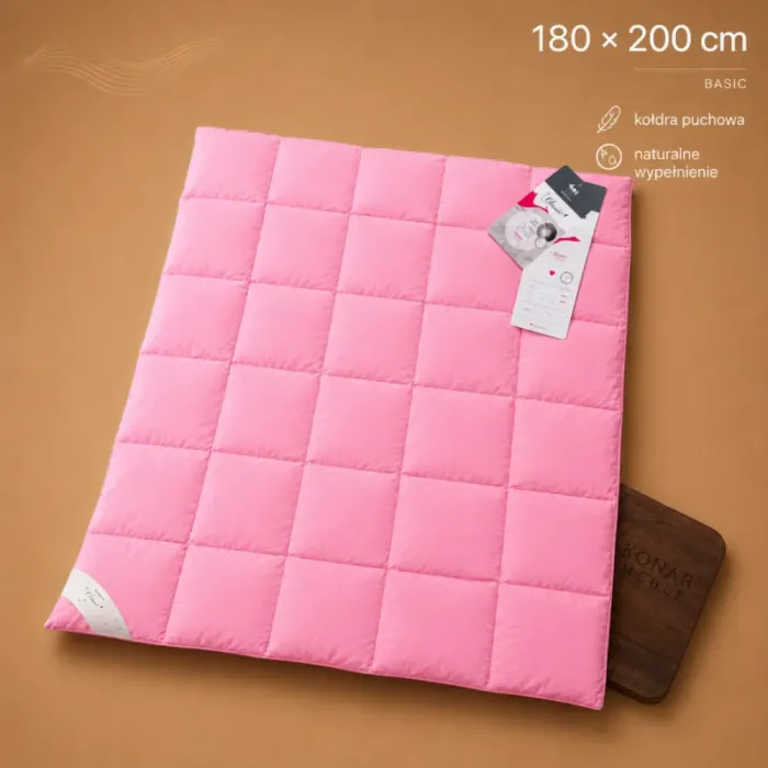 Kołdra BASIC 180x200 AMZ z naturalnym puchem i piórami