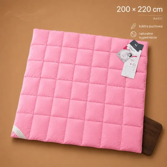 BASIC kołdra puchowa 200x220 całoroczna AMZ Szamotuły