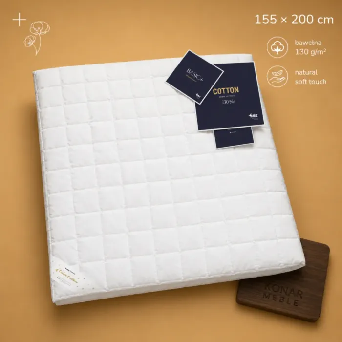Kołdra BASIC+ 155x200 AMZ z naturalnym wypełnieniem puchowym