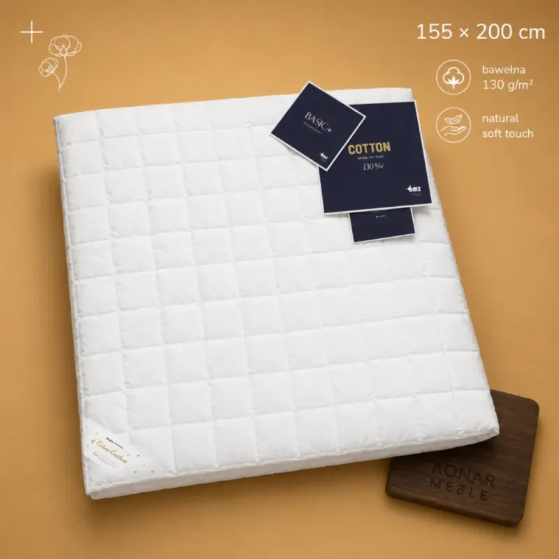 Kołdra BASIC+ 155x200 AMZ z naturalnym wypełnieniem puchowym