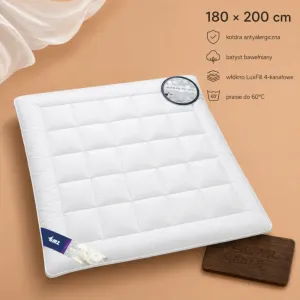 BATYST kołdra całoroczna 180x200 AMZ z bawełnianym poszyciem