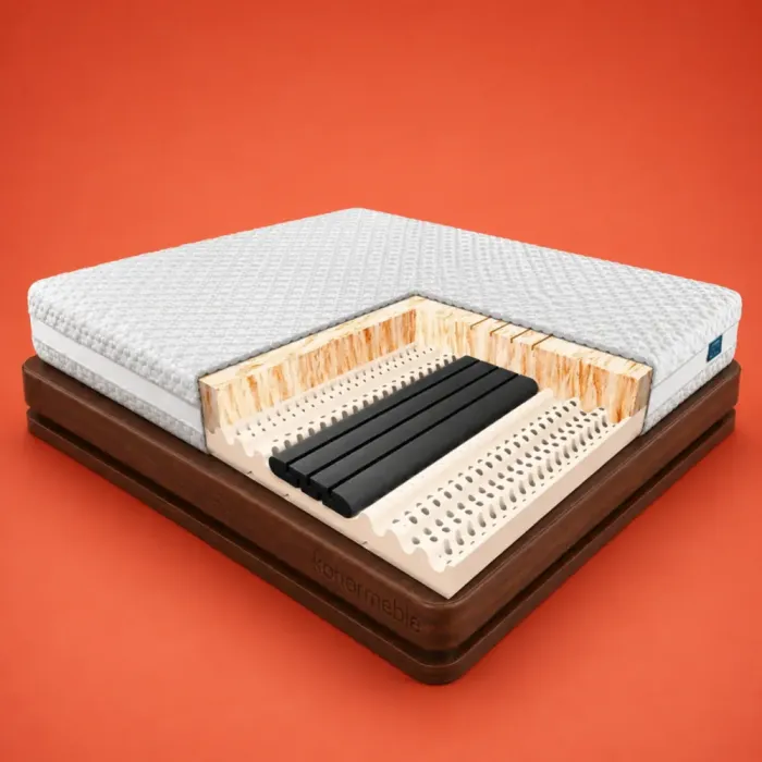 Materac Hadar Janpol Premium - Biaxial New K - jasnoszary