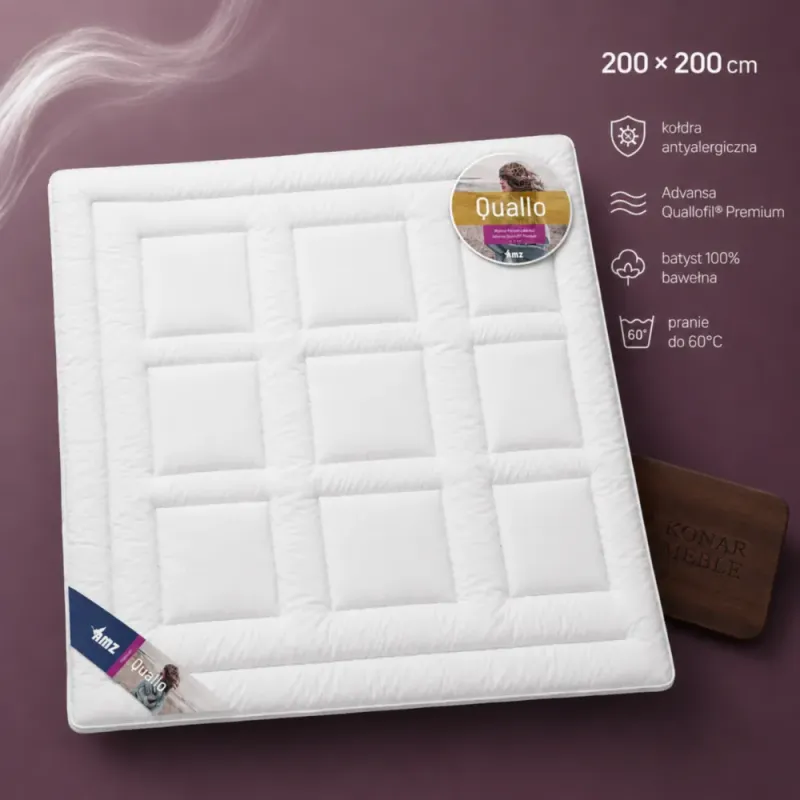 Kołdra QUALLO 200x200 AMZ z wypełnieniem Quallofil Premium