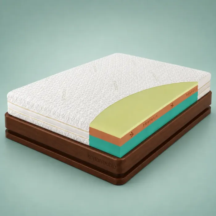 Materac Propolis Vital Materasso to termoelastyczny materac o wysokości około 22 cm