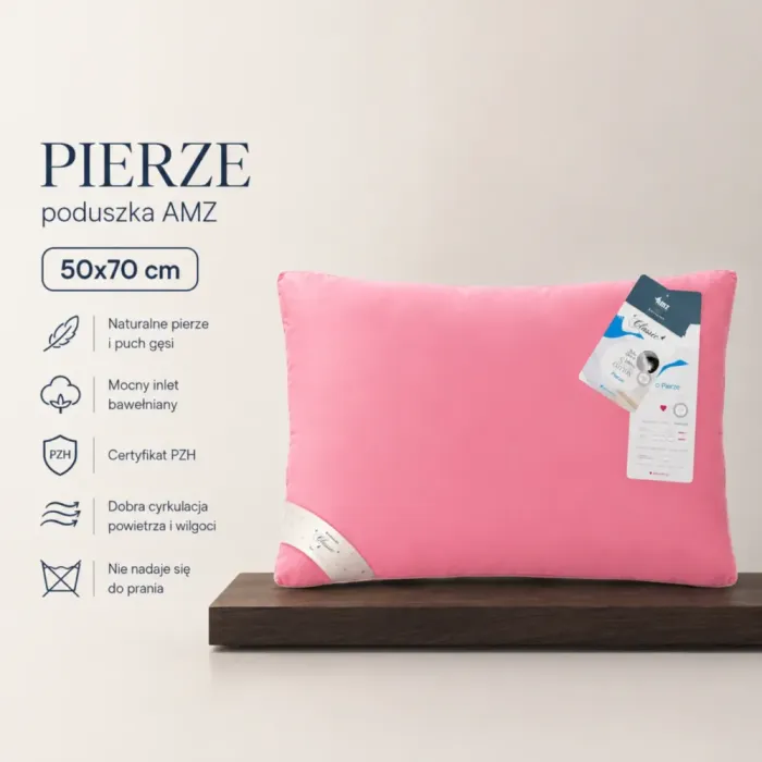 Poduszka z pierza gęsiego AMZ PIERZE 50x70