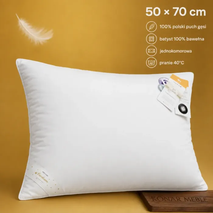 Poduszka puchowa AMZ PREMIUM 50x70