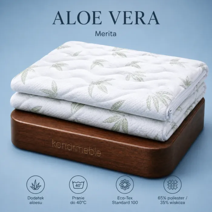 Pokrowiec Aloe Vera łatwy do prania