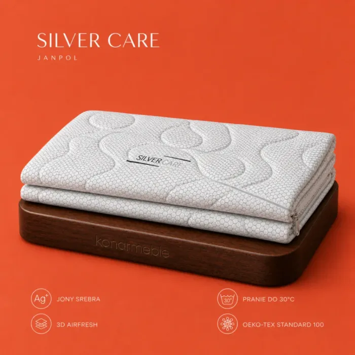 Pokrowiec Silver Care Janpol - poszycie na materac z jonami srebra