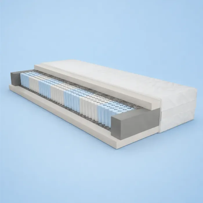 Materac kieszeniowy Superkomfort Multi H3 Merita z lateksem 6 cm po obu stronach
