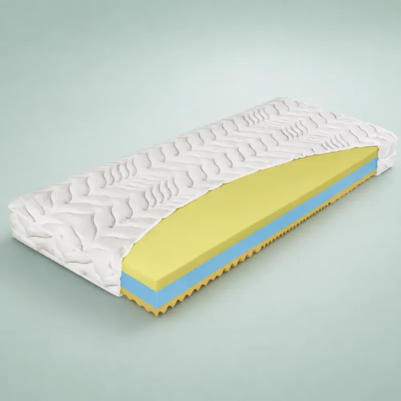 Materac termoelastyczny Termopur Comfort PL Materasso o grubości 19 cm Twardość w 3 rodzajach: H2, H3 lub Partner H2/H3