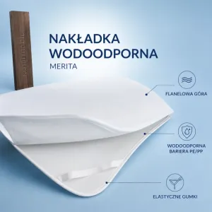 Nakładka wodoodporna Merita pomaga chronić materac przed wilgocią