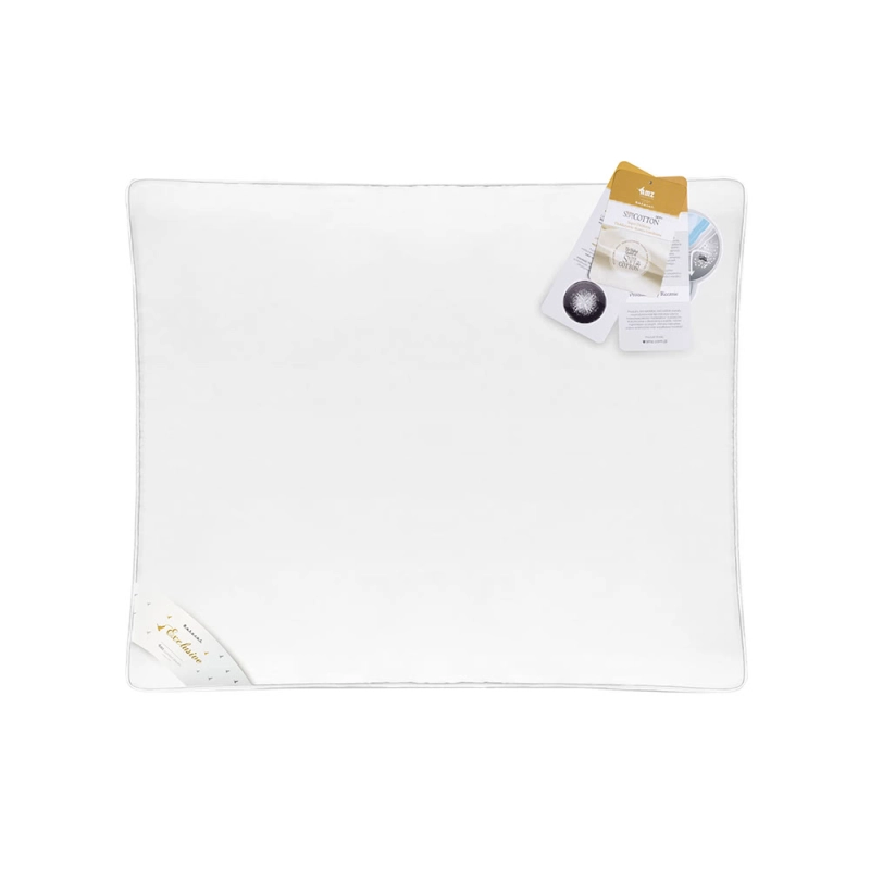 Biała poduszka puchowa AMZ MATERACOWA PRESTIGE 50x70