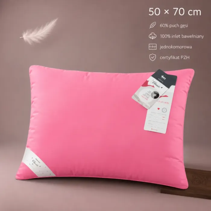 Poduszka puchowa AMZ Puch Gęsi 60% 50x70