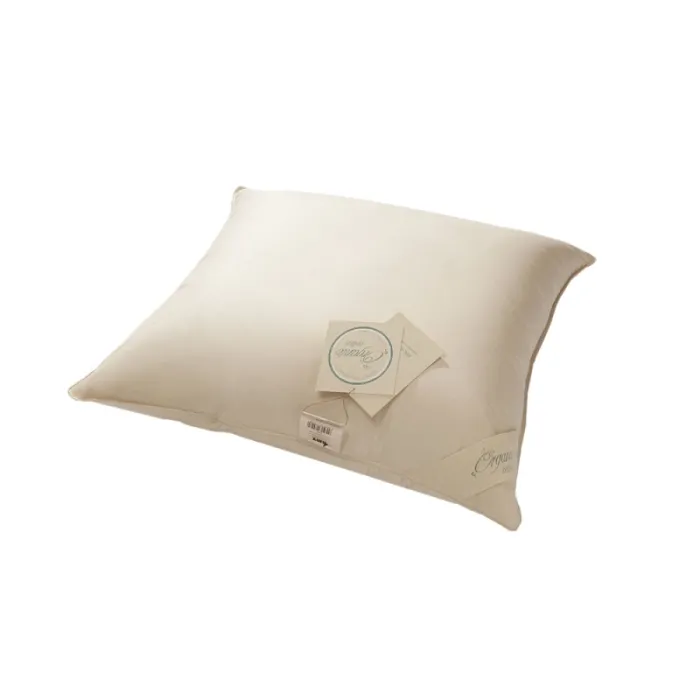Jednokomorowa poduszka ORGANIC COTTON 40x60 na jasnym tle
