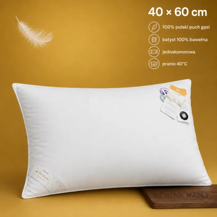 Poduszka PREMIUM GOLD AMZ 40×60 pokazana z przodu