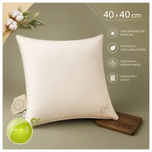 Poduszka Organic Cotton 40x40 AMZ – oliwkowa plansza