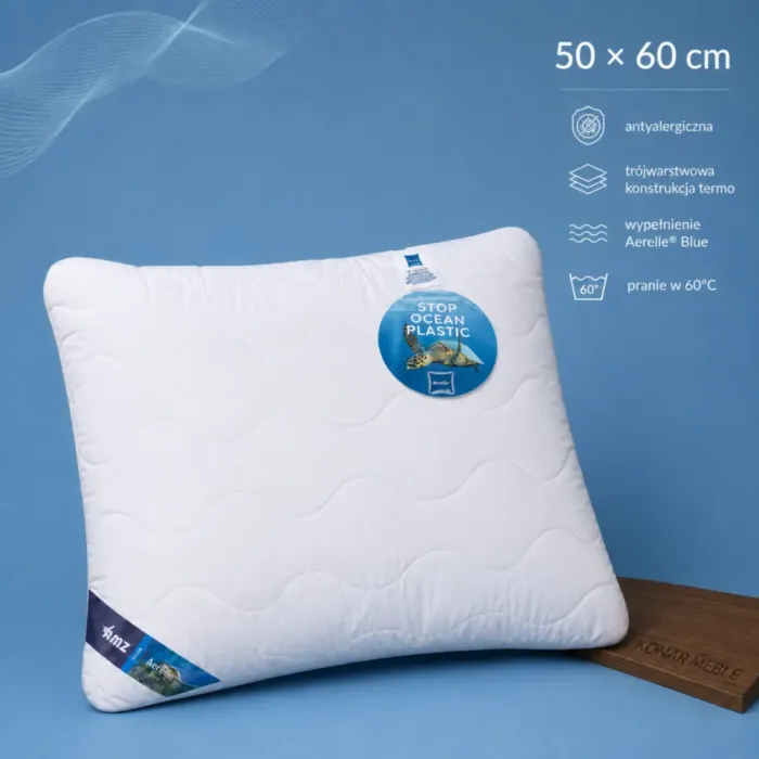AERELLE BLUE 50x60 poduszka syntetyczna pikowana