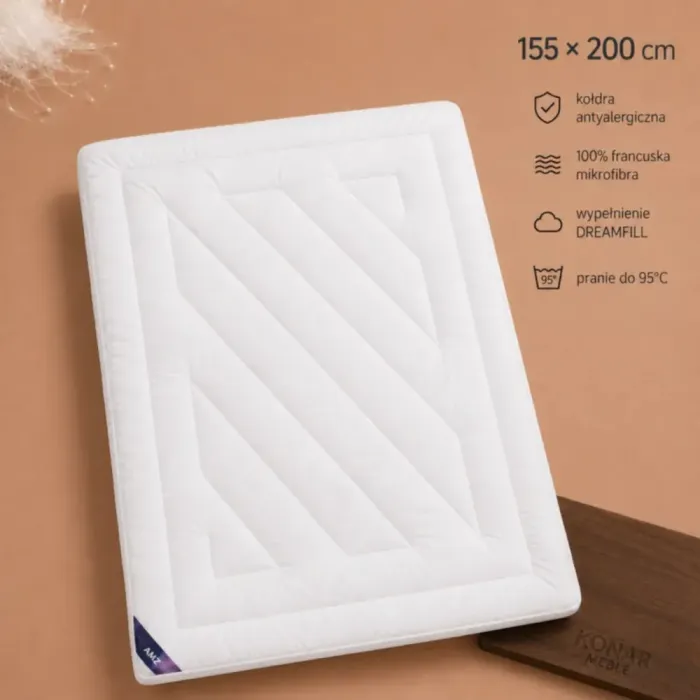 Kołdra MIKROFIBRA 4 Pory Roku 155x200 AMZ z wypełnieniem DreamFill