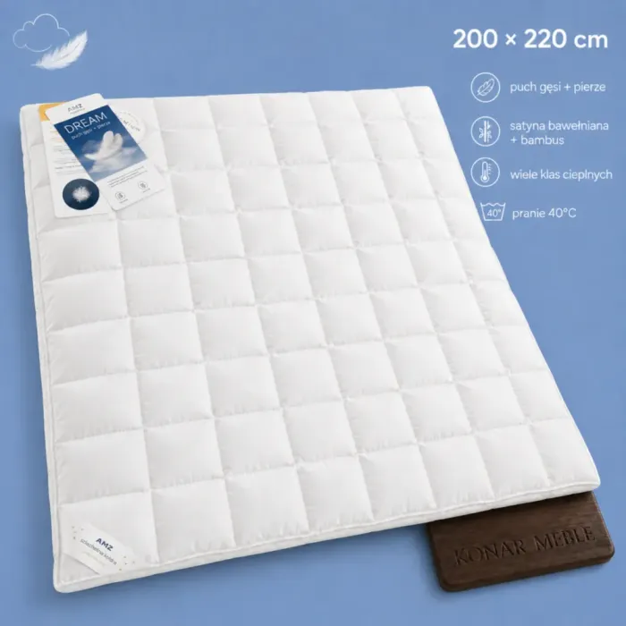 Kołdra Dream 200x220 AMZ – niebieska plansza