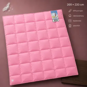 Kołdra Mr. Pillow 200x220 AMZ – różowa na bordowej planszy
