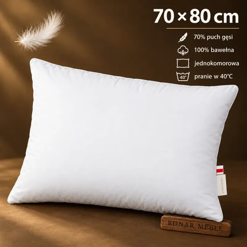 Poduszka Ekskluzywna 70x80 Piórex – grafika informacyjna