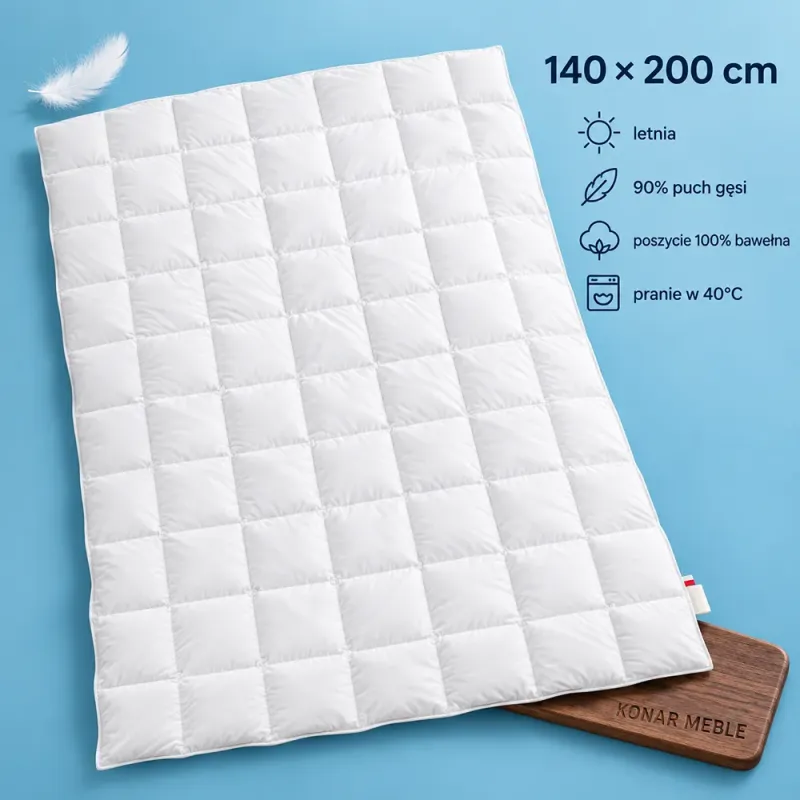 Kołdra Letnia Komfort 140x200 Piórex – grafika