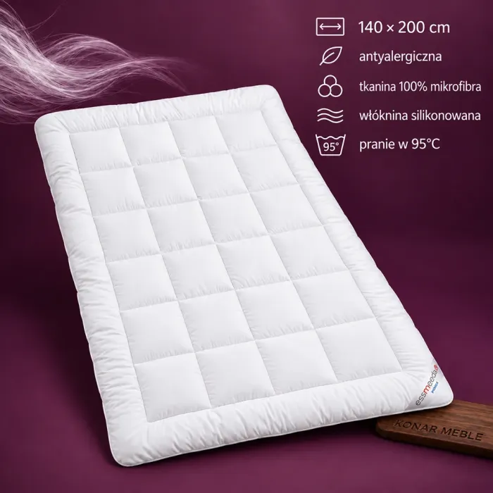 Kołdra Essmeeda 140x200 Piórex – grafika informacyjna