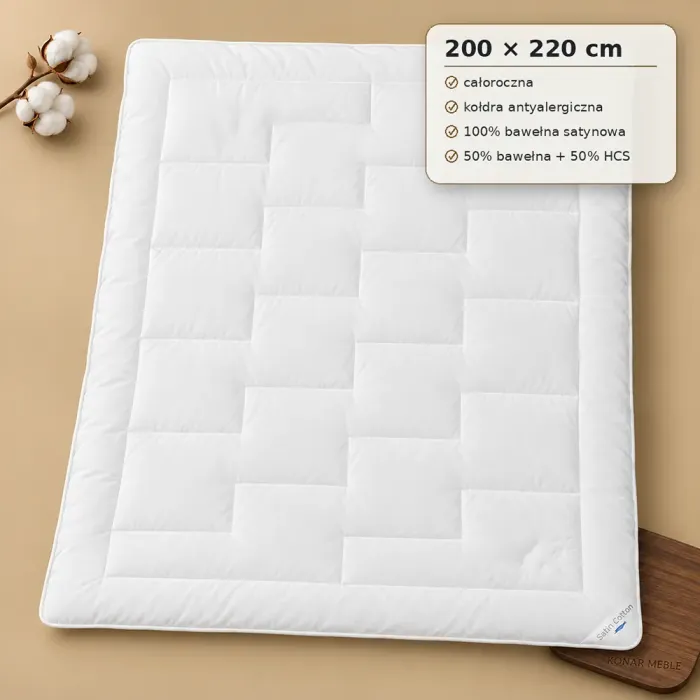 Kołdra Satin Cotton 200x220 Piórex – grafika