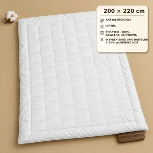 Kołdra Satin Cotton Letnia 200x220 Piórex – grafika
