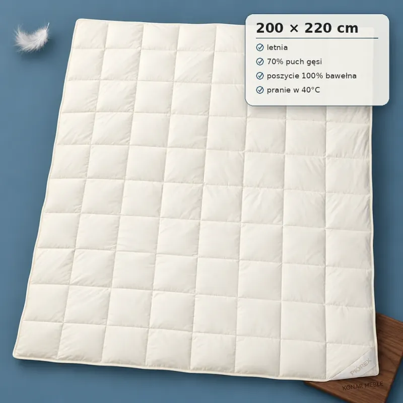 Kołdra Standardowa Letnia 200x220 Piórex – grafika