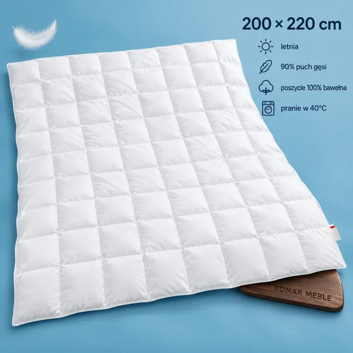 Kołdra Letnia Komfort 200x220 Piórex – grafika