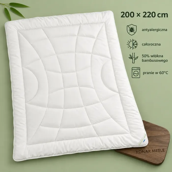 Kołdra bambusowa 200x220 Piórex – grafika
