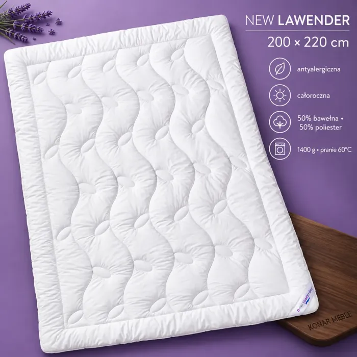 Kołdra New Lawender 200x220 Piórex – grafika