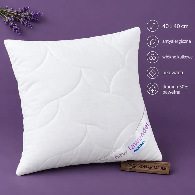 Poduszka New Lawender 40x40 Piórex – grafika
