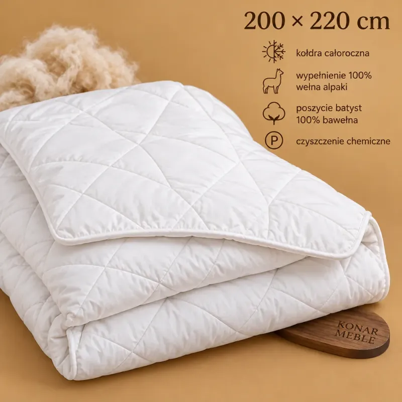 Kołdra ALPAKA całoroczna 200x220 AMZ – widok główny