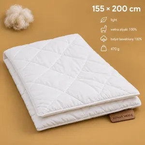 Kołdra ALPAKA light 155x200 AMZ – widok główny