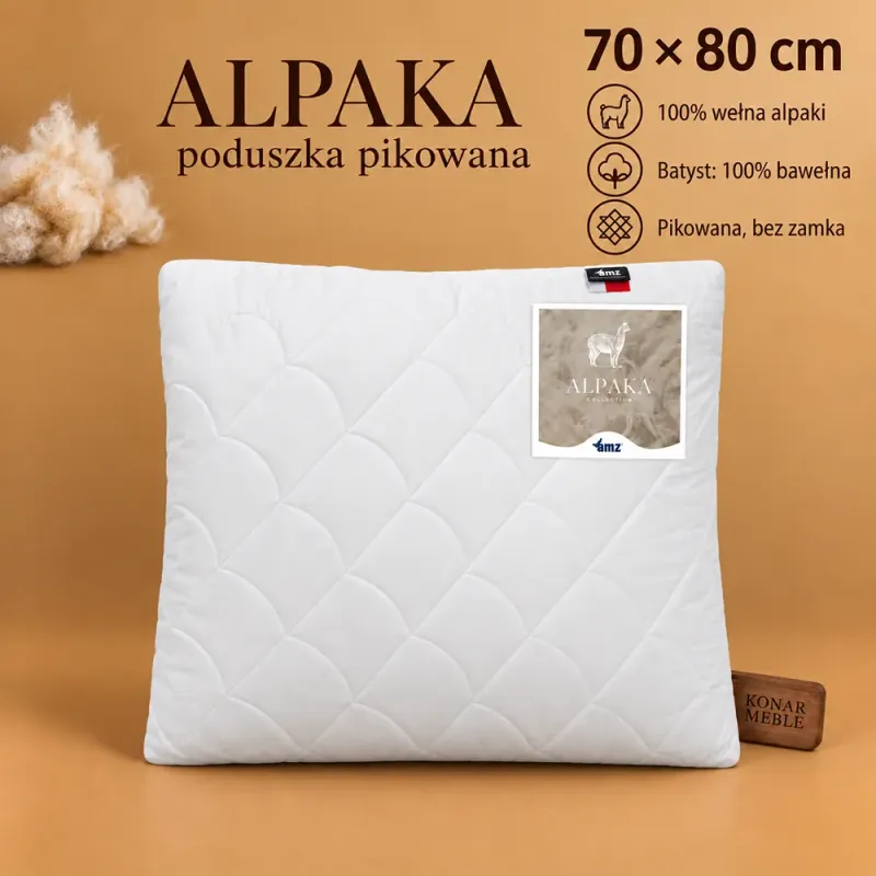 Poduszka ALPAKA pikowana 70x80 AMZ – widok główny