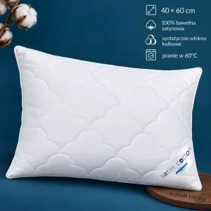 Poduszka SATIN COTTON dziecięca 40x60 Piórex – grafika z cechami