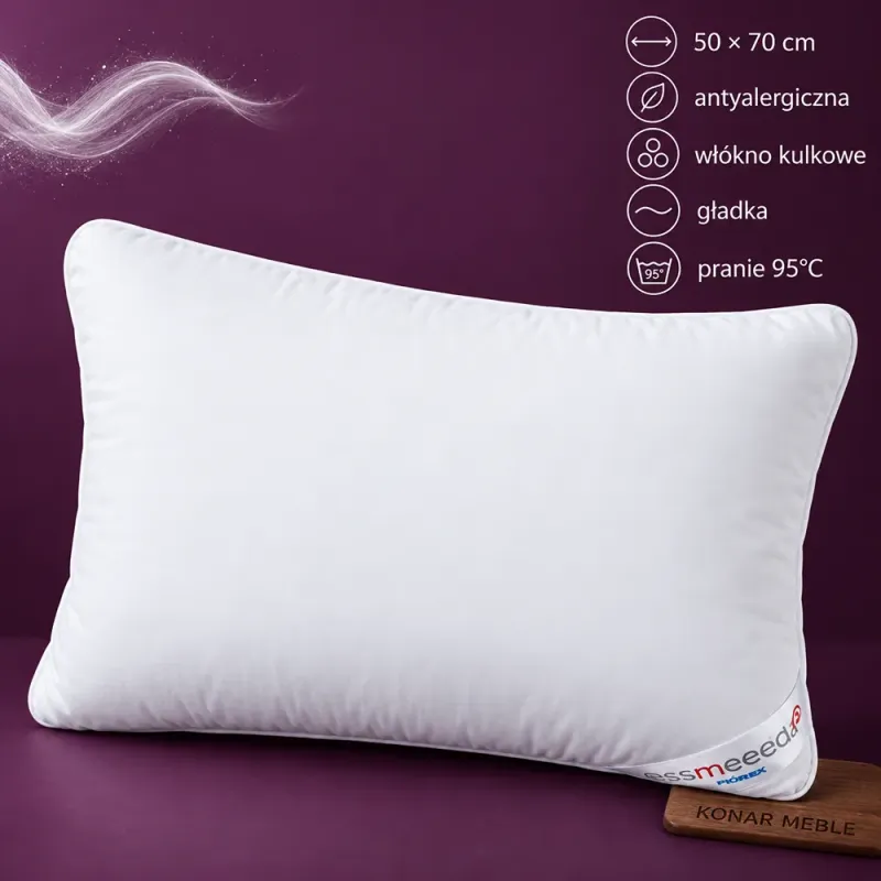 Poduszka ESSMEEDA 50x70 Piórex – grafika z cechami