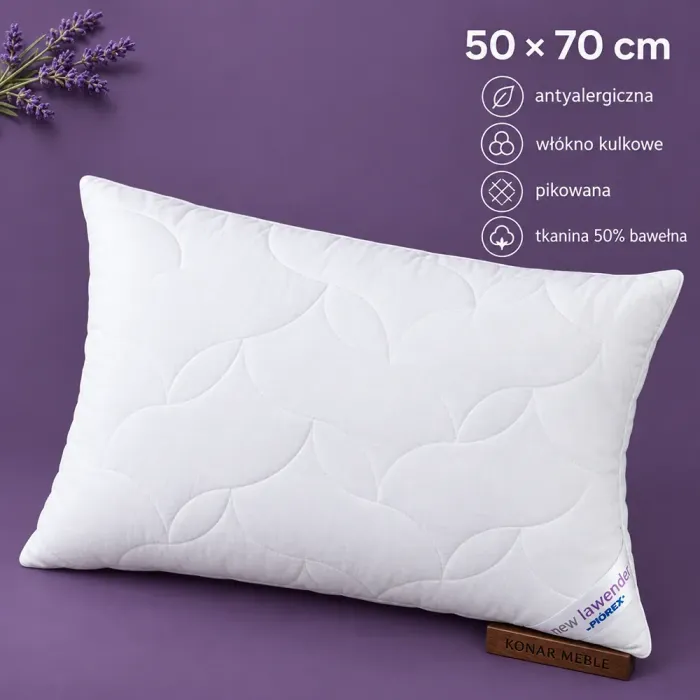 Poduszka NEW LAWENDER 50x70 Piórex – grafika z cechami